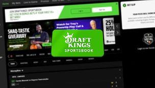 Smartphone with sport bet interface surrounded by badminton shuttlecocks and casino poker chips on a blue surface.